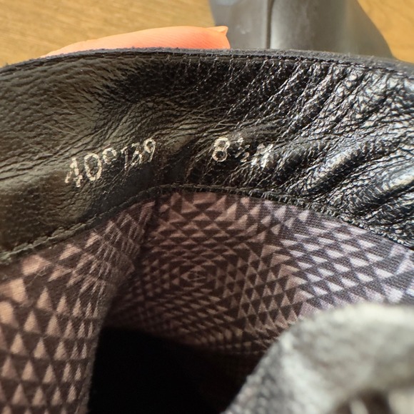 Aquatalia Short Ankle Boot-Black Genuine Leather-Made In Italy-Women's‎ Size 8.5 - Picture 11 of 14